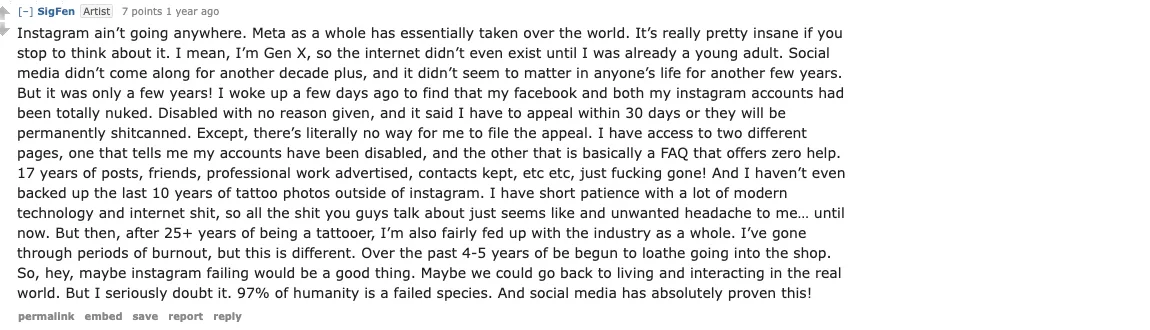 SigFen’s Reddit comment about his disabled accounts